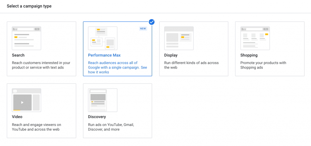 Google Ads Campaign Type